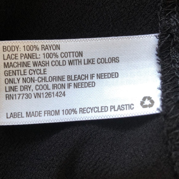 xhilaration black bell sleeve tie front top - Picture 9 of 10